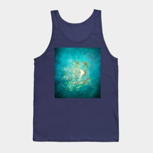 Fractal ghost ship on the azure ocean Tank Top